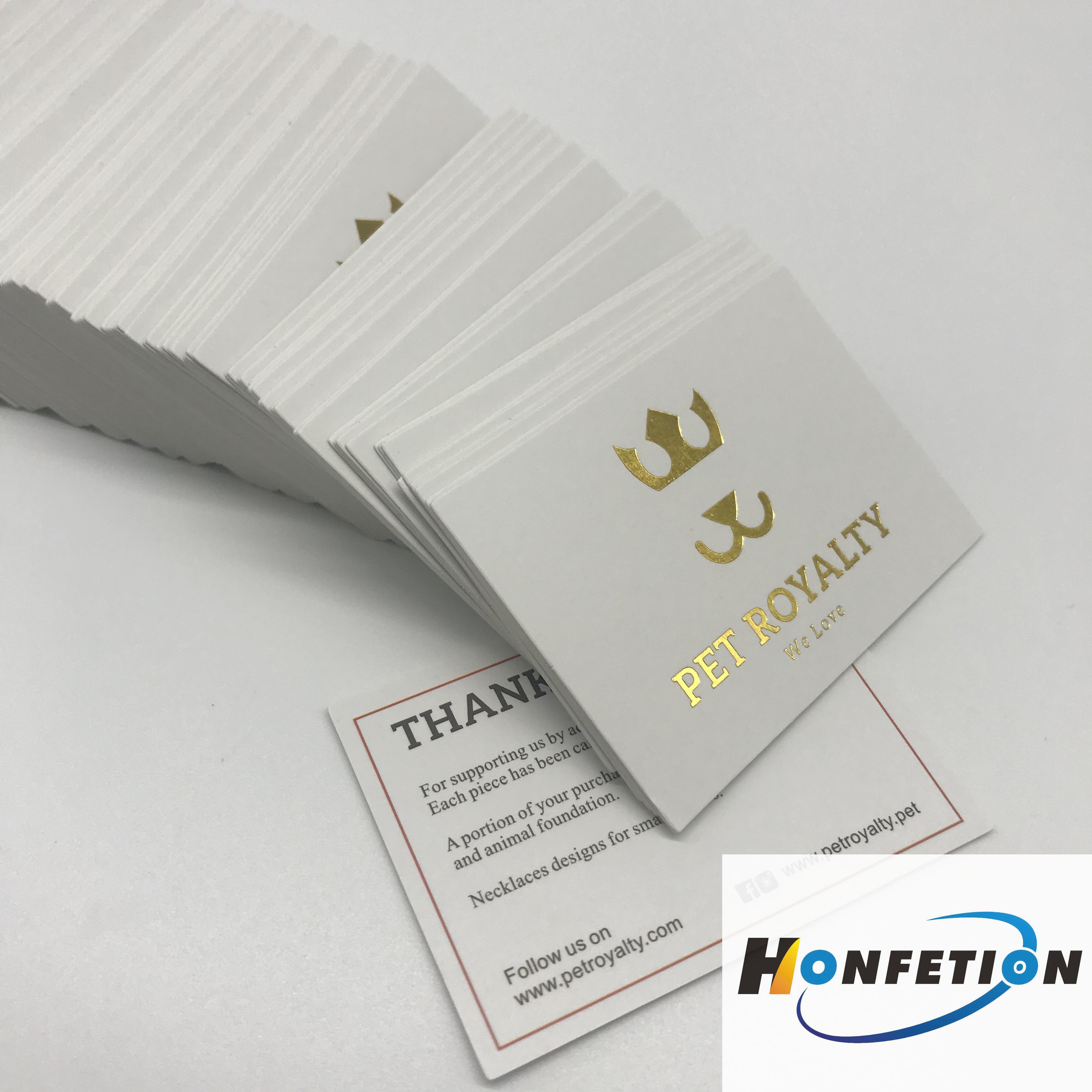 Custom Gold Foil Stamping Business Card Printing Service