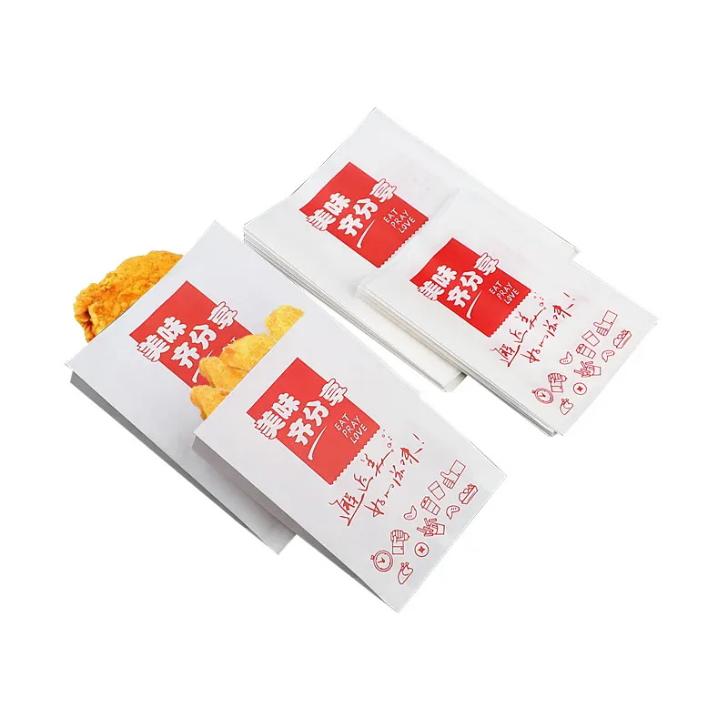 Disposable takeaway food greaseproof paper bag