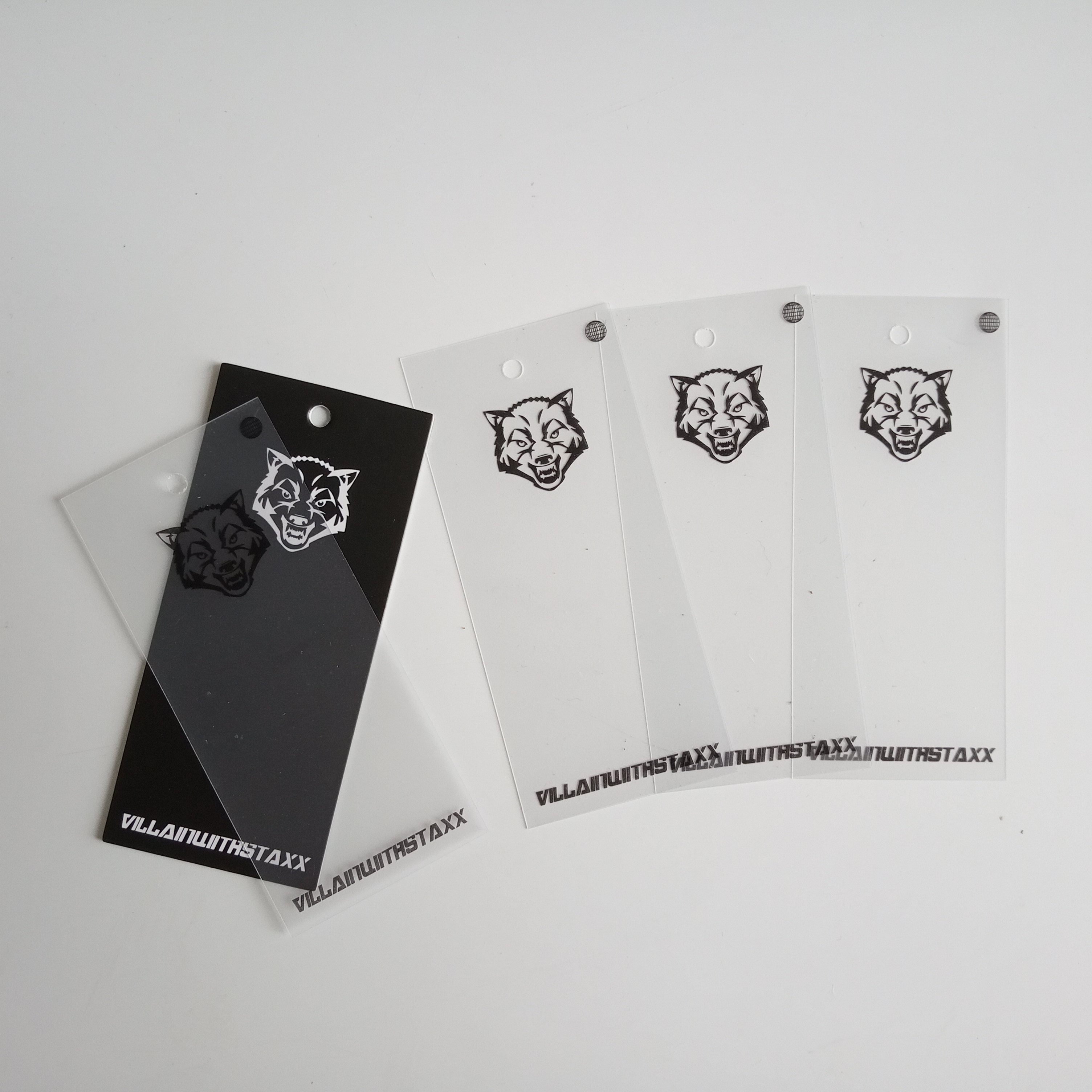 Transparent PVC Business Cards & Tags
