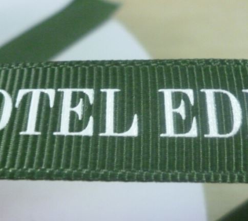 Custom Logo Printed Branding Ribbon Rolls | Satin & Grosgrain Custom Brand Ribbon