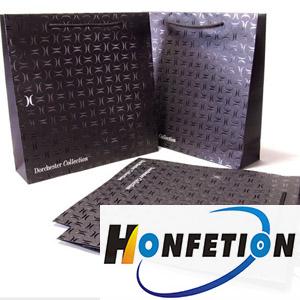 Black Branded Hotel Paper Gift Bags