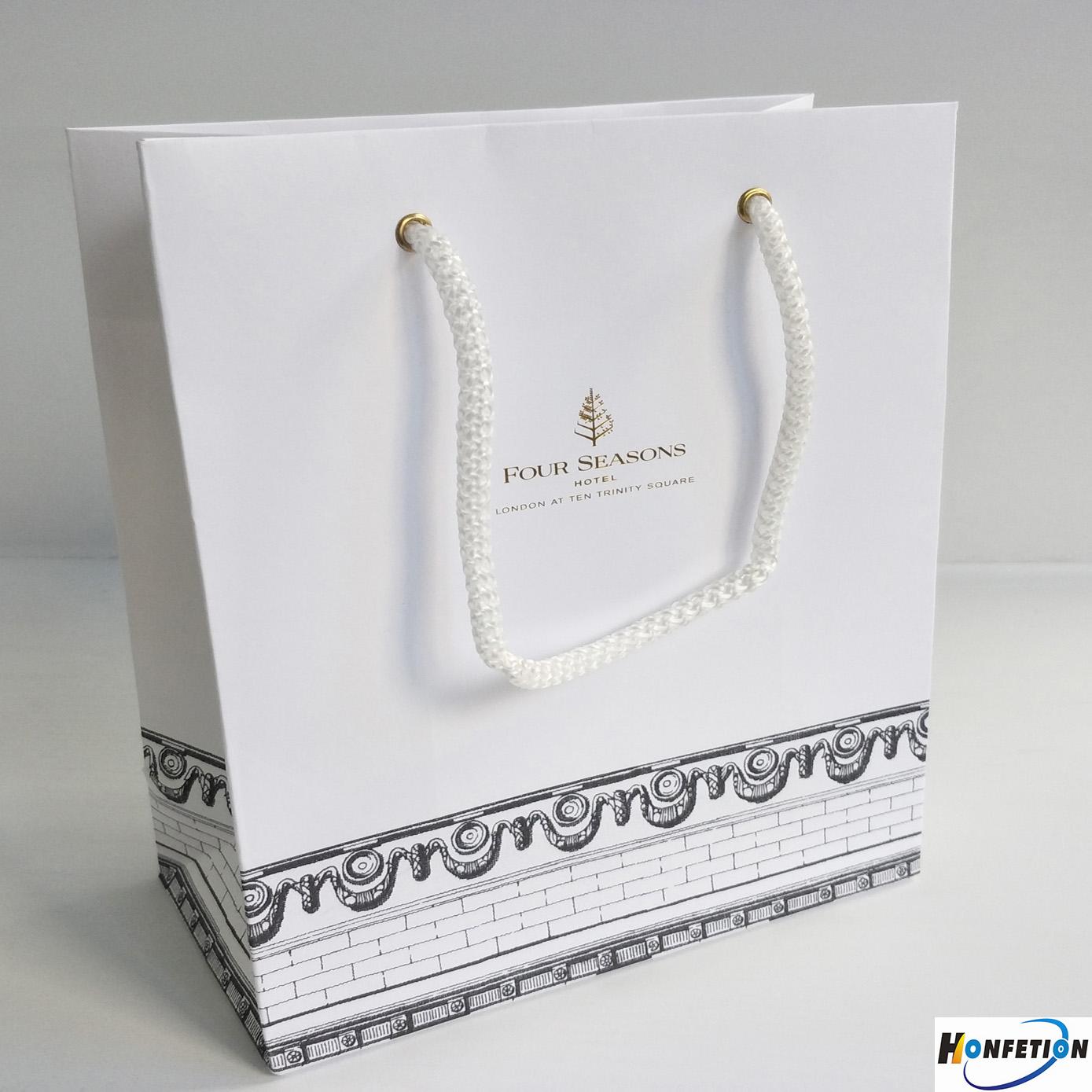 Custom Landmark Hotel Paper Bags