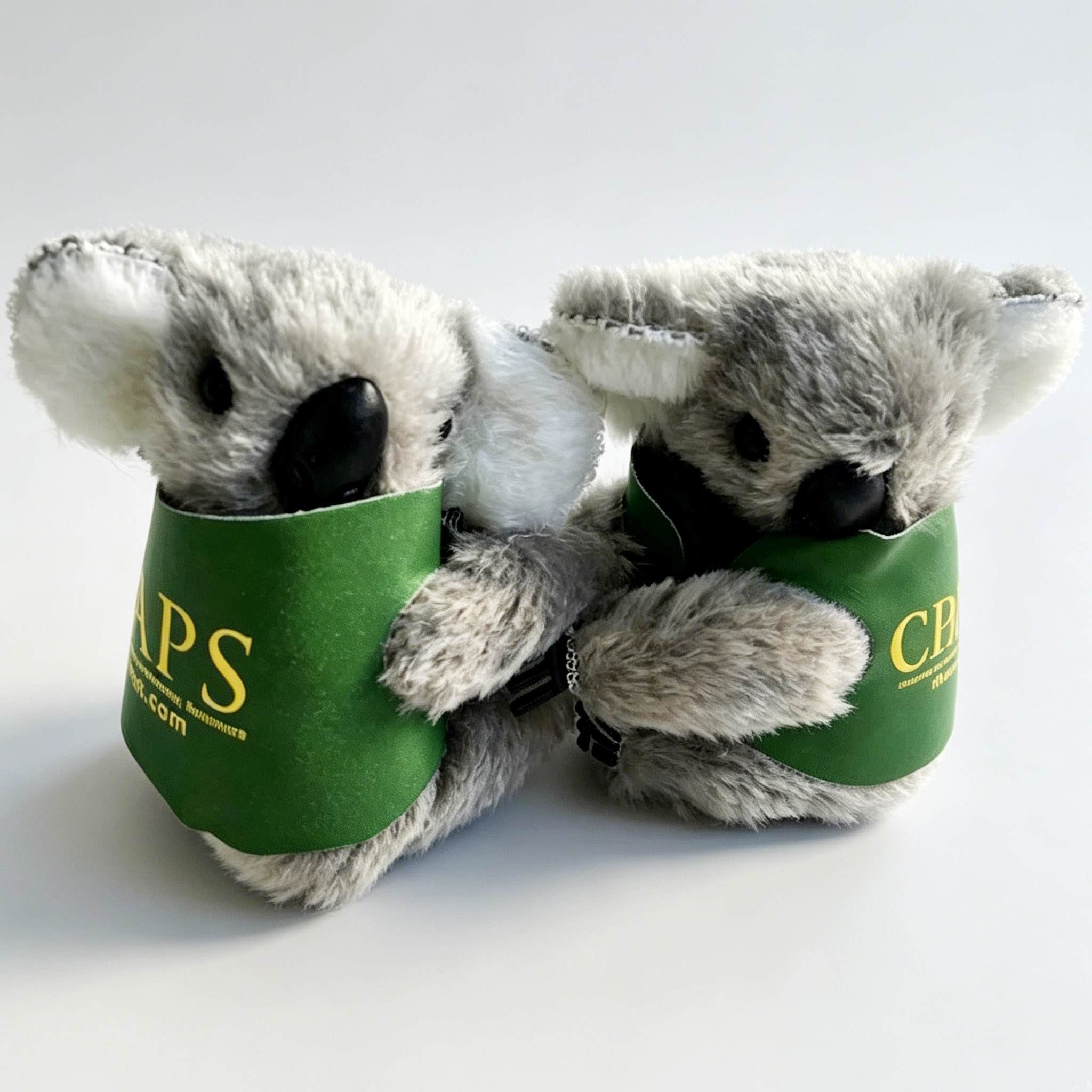 Green Shirt Custom Logo Plush Koala Clip Gift Set