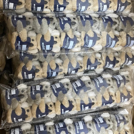 Custom Logo Plush Koala Clip Toy With Custom Blue Felt Shirt - copy