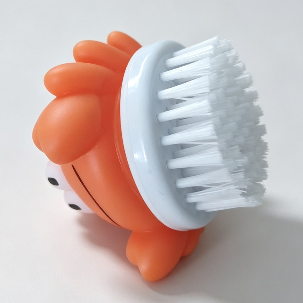 Cartoon Crab Shape Bath Brush for Kids  Soft Bristle Cleaning Brush